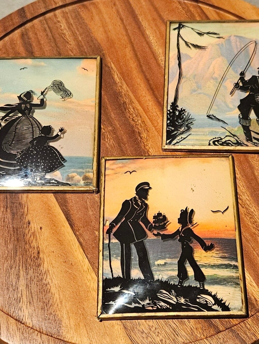 Vintage Black Silhouette Wall Art Set